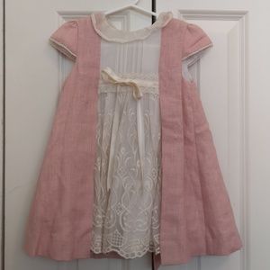 Linen girl dress for special event
